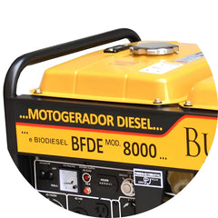 Motogerador Buffalo BFDE 8000 PRO Diesel Trifásico 380V 7,5KVA 13Cv Partida Elétrica e Manual 71333
