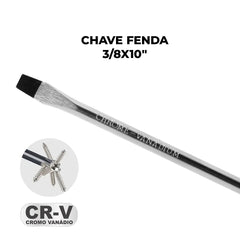 Chave Fenda 5/16 x 4'' CR-V Tradestar