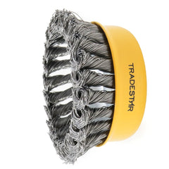 Escova Copo 2.1/2'' Aço Torcido Rosca M14 Tradestar