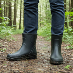 Bota (Ab) Pvc 37 Preta C3/4 Sf Vonder