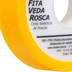 Fita veda rosca 18mmx50m ptfe teflon Vonder