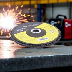 Disco Flap 180 mm G50 Fibra Cônico Azul Aço e Inox Tradestar