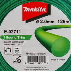 Bobina de Fio de Nylon 2,0 mm x 126 Metros E-02711 Makita