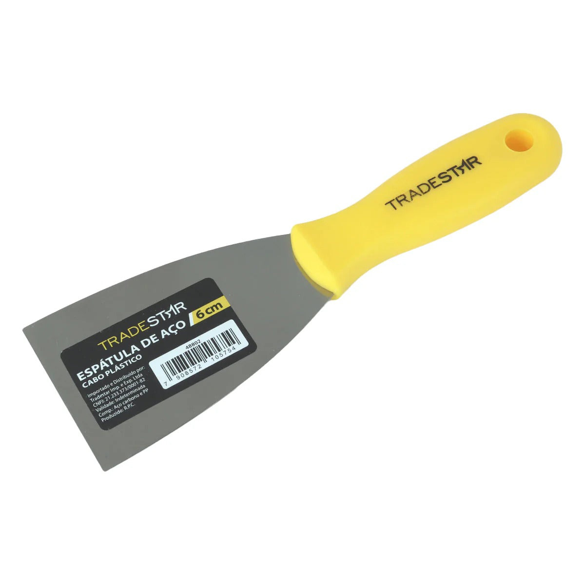 Espátula 6 cm Aço Cabo Plástico Tradestar
