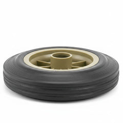 Roda para Carrinho de Carga Vonder CCV 0100 CCV 0150 6" 152mm 25kg Eixo 12mm Borracha Preta