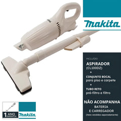 Aspirador de Pó Max 600ML Sem Bateria Sem Carregador CL100DZ Makita