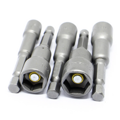 Jogo Soquete Magnético 1/4 - 1/2'' 65 mm CR-V Tradestar