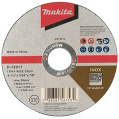 Jogo Disco de Corte 115 mm x 22,23 mm 10 Unidades D-72017-10 Makita