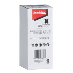 Conjunto de brocas SDS-Plus 8 mm x 210 mm 25 peças Makita
