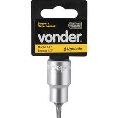 Soquete Hexalobular Encaixe 1/2'' T27 Vonder