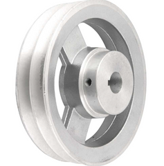 Polia Alumínio 2 Canais Perfil A 150mm com Furo 3/4" Vonder