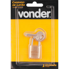 Cadeado de Latão 20mm Encartelado Vonder
