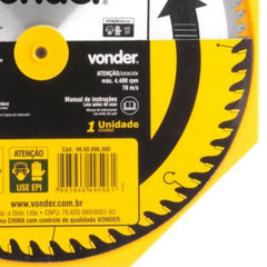 Lâmina Serra Circular Vídea 300x30x2,9mm 96D 4400 Rpm Vonder