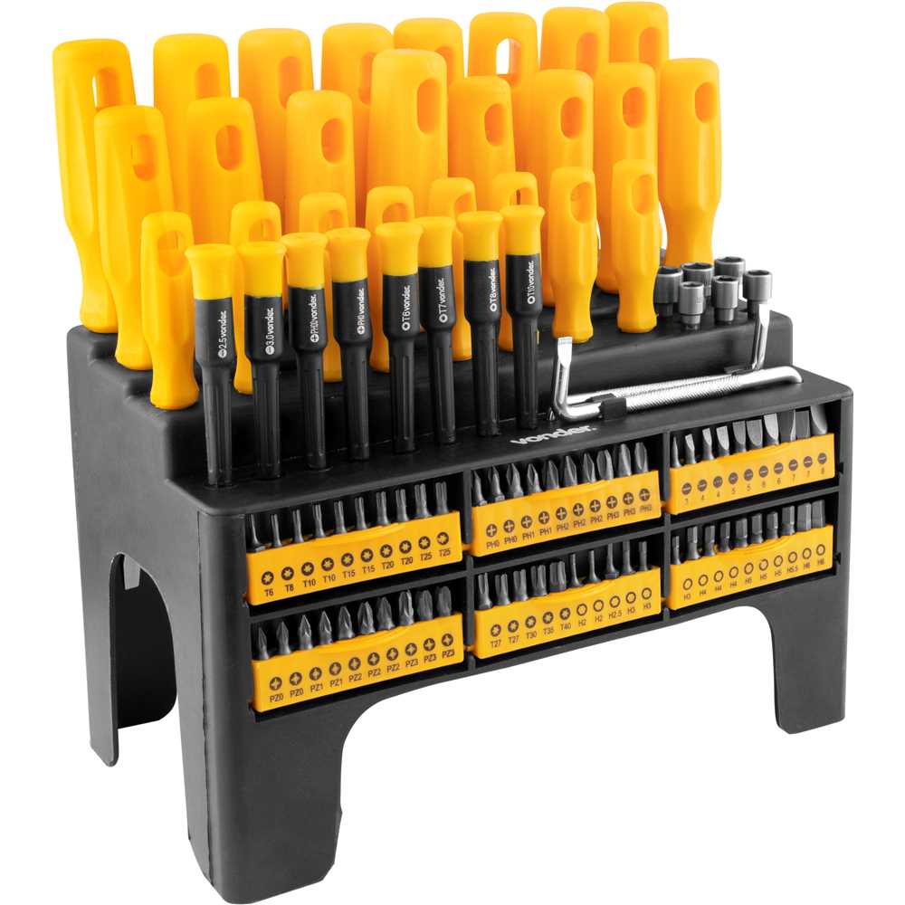 Jogo Chaves Fenda/Phillips/Hex/Precisão 100 pçs Vonder