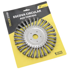 Escova Circular 7'' Aço Torcido Tradestar