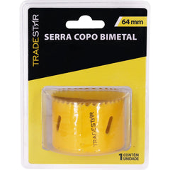 Serra Copo 64 mm Aço Rápido Bimetal Tradestar