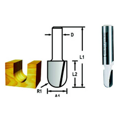 Fresa Ponta U 5/16" Haste 1/4" D-49454 Makita
