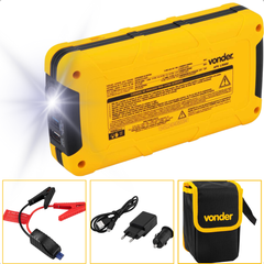 Auxiliar de Partida Portátil Vonder 13000mAh com USB e Lanterna LED