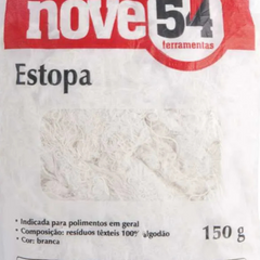 Estopa branca 150g para polimento - Nove54