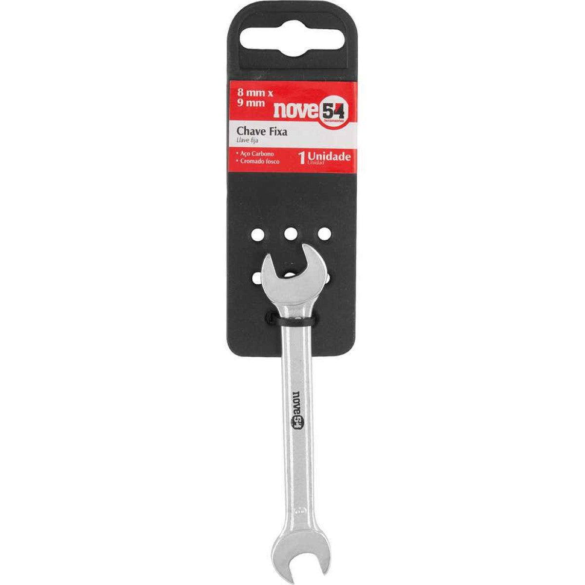 Chave fixa 08x09mm aço carbono - Nove54 - Guimepa
