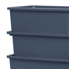 Caixa Organizadora 09 Litros Cinza Grafite Presto