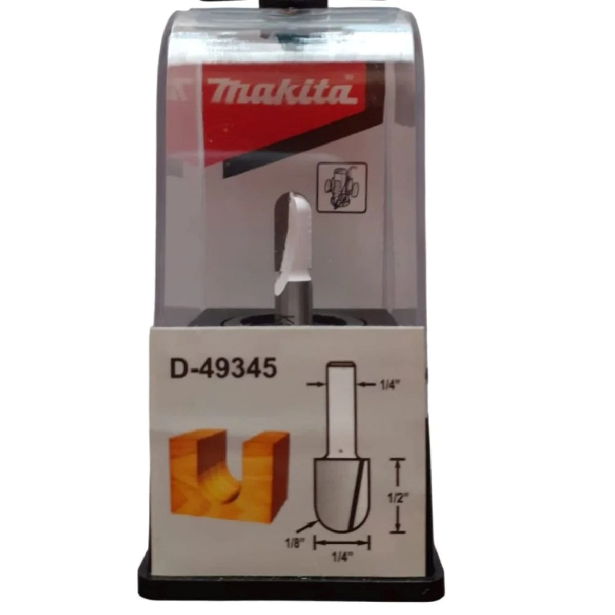 Fresa Ponta U 1/4" Haste 1/4" D-49345 Makita