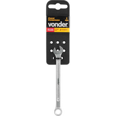 Chave combinada 07mm cromo vanádio cromada cartela - Vonder