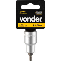 Soquete Hexagonal Encaixe 1/2'' 4 mm Vonder