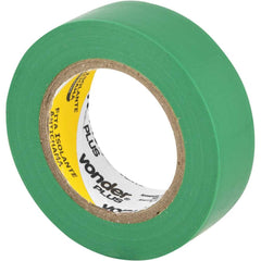 Fita isolante pvc 19mmx10m verde anti chama peça Vonder