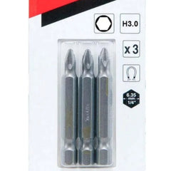 Ponta Bits de Torção (3 Peças) Hexagonal 3,0-50 mm Makita