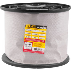 Cabo de Aço Plastificado AF 4,76mm 3/16" 6X7 c/ 100m Vonder