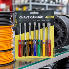 Jogo Chave Canhão 5 - 11 mm 7 Peças Aço Carbono Tradestar
