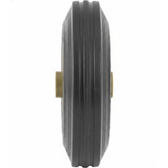 Roda para Carrinho de Carga Vonder CCV 0100 CCV 0150 6" 152mm 25kg Eixo 12mm Borracha Preta