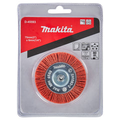 Escova Nylon Roda Grossa 75 x 6 mm Furadeira Makita D-45593
