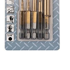 Conjunto de Brocas HSS-TIN ENC 1/4" com 5 peças Makita