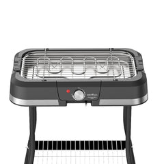 Churrasqueira Elétrica BCQ90 1500W Britânia Suporte com Prateleira Bandeja Removível 220V