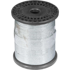 Cabo Aço Af 1/16 Alma Fibra 6x7 Galvanizado Plastific Vonder