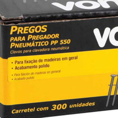 Prego Liso 38 mm PP 550 Polido 300 Peças Vonder