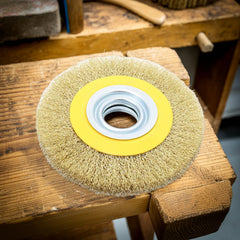 Escova Circular 6 x 1'' Aço Latonado Ondulado Tradestar
