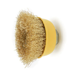 Escova Copo 2.1/2'' Aço Carbono Ondulado Rosca M14 Tradestar
