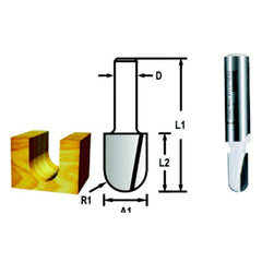 Fresa Ponta U Haste 8 mm x 41,3 mm D-68286 Makita