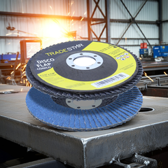 Disco Flap 115 mm G50 Fibra Conico Azul Aço e Inox Tradestar
