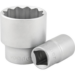 Soquete estriado enc 1/2" 30mm curto vanád. Vonder