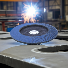 Disco Flap 180 mm G50 Fibra Cônico Azul Aço e Inox Tradestar