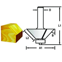 Fresa Borda 8 mm x 34,9 mm x 58,8 mm x 16 mm D-68731 Makita