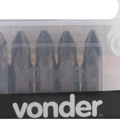 Jogo de Bits Ponteira Pozidrive c/ enc 1/4" Nº 2X25mm Vonder