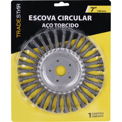 Escova Circular 7'' Aço Torcido Tradestar