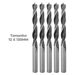Broca 3 Pontas Madeira 12 x 130 mm Tradestar