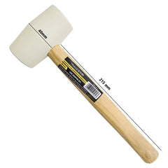 Martelo Borracha 40 mm Branco Cabo Madeira Tradestar