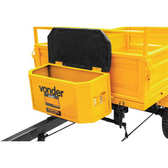 Carreta Agrícola Vonder 300kg para Motocultivador Microtrator Basculante Freio Lona Engate Giratório